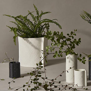 Burlap Planter in White by Zakkia - Toast and honey studio