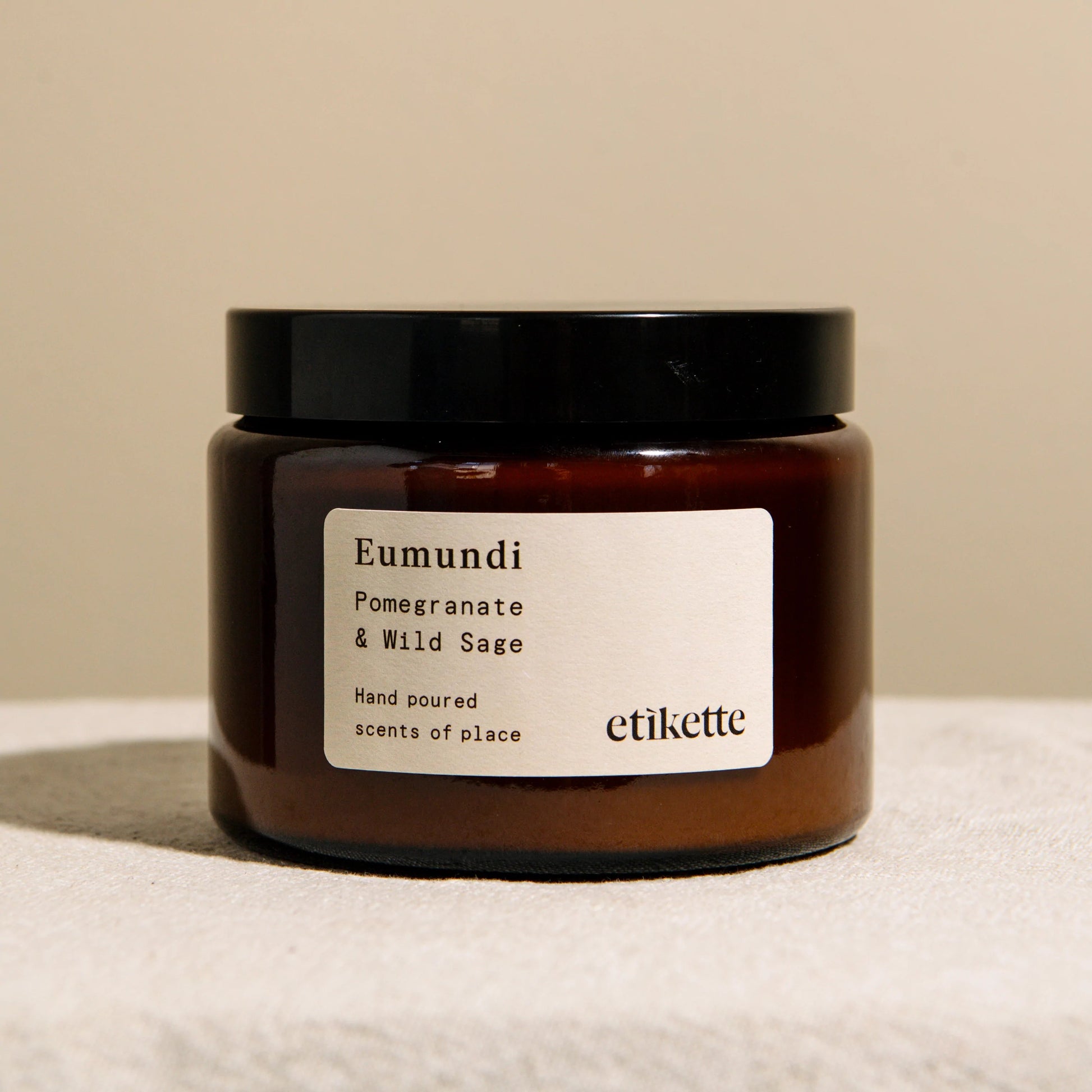 Eumundi Pomegranate & Wild Sage Double Wick Candle by Etikette - Toast and honey studio