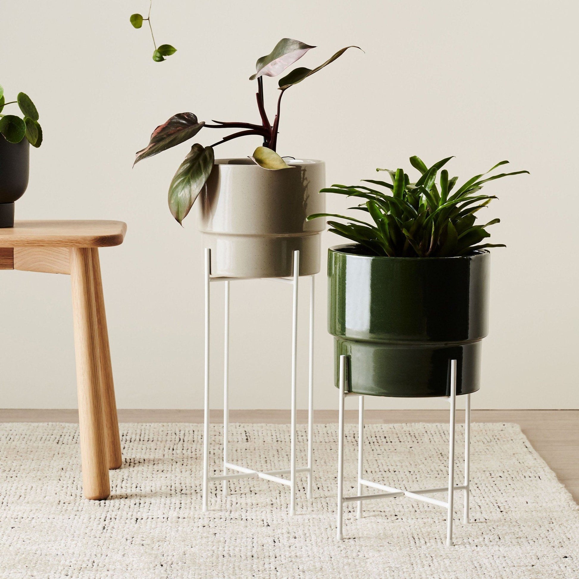Iris Pot Stand White by Evergreen Collective - Toast and honey studio