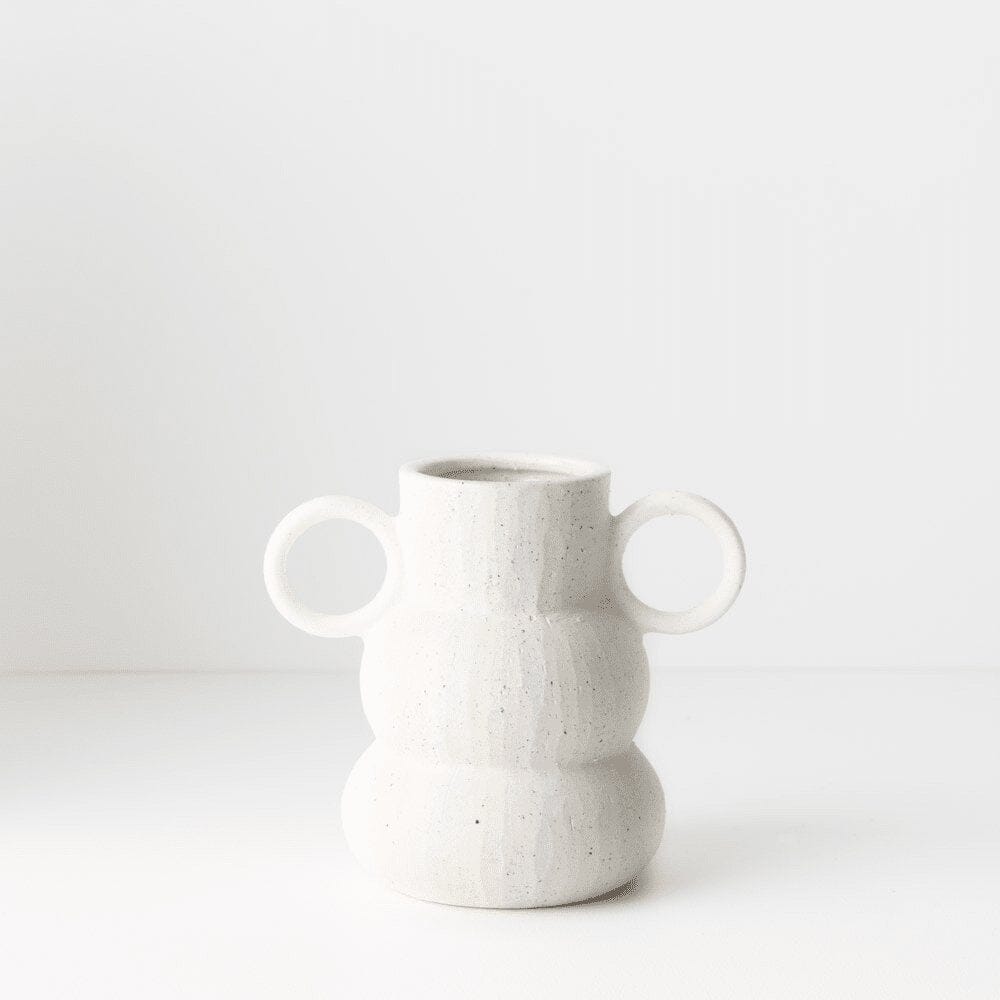 Oculla Vase - White/Short - Toast and honey studio
