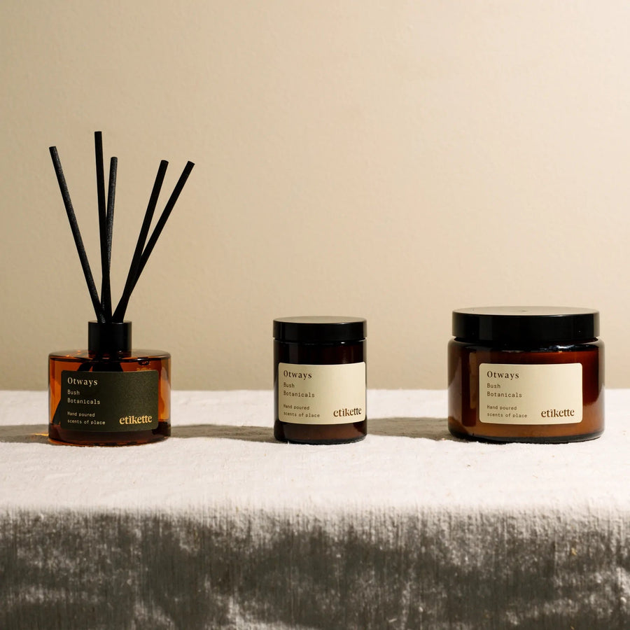 Otways Bush Botanicals Double Wick Candle by Etikette - Toast and honey studio