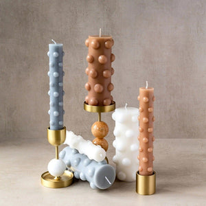 Polka Candle Duo - Nude - Toast and honey studio