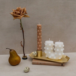 Polka Candle Duo - Nude - Toast and honey studio