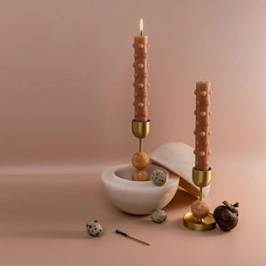 Polka Candle Duo - Nude - Toast and honey studio