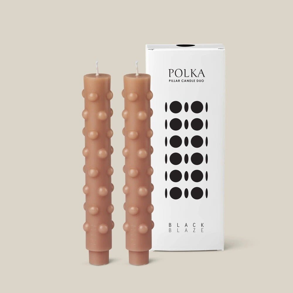 Polka Candle Duo - Nude - Toast and honey studio
