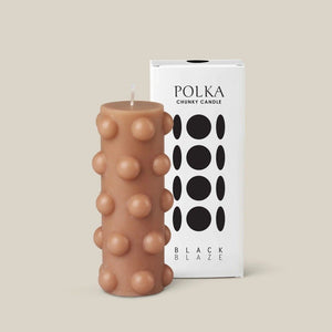 Polka Chunky Candle - Nude - Toast and honey studio