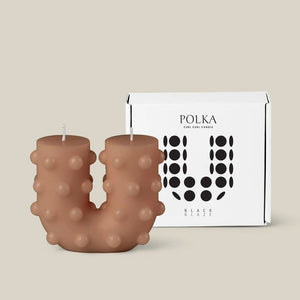 Polka Curl Curl Candle - Nude - Toast and honey studio