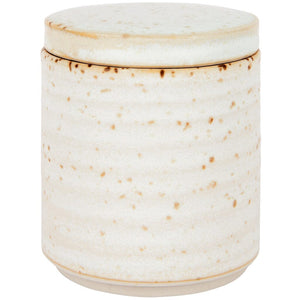 Speckle Canister - Snow by Zakkia - Toast and honey studio