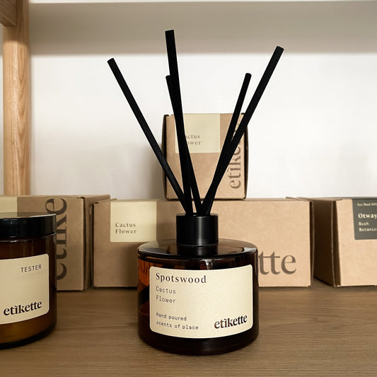 Spotswood Cactus Flower - Eco Reed Diffuser by Etikette - Toast and honey studio