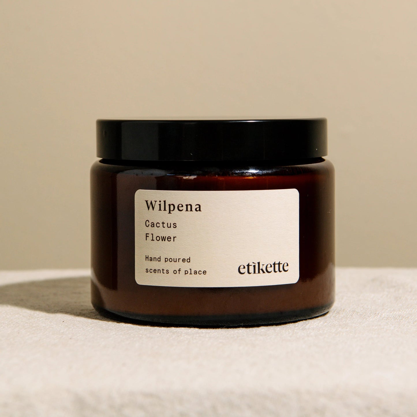 Wilpena Cactus Flower Double Wick Candle by Etikette - Toast and honey studio