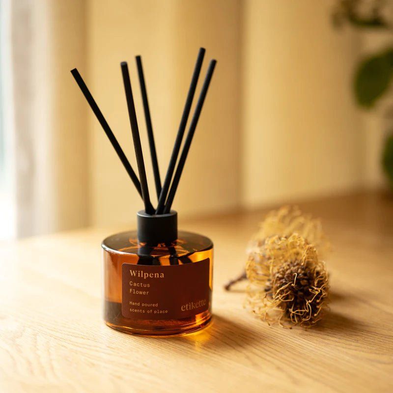 Wilpena Cactus Flower Eco Reed Diffuser 200ml by Etikette - Toast and honey studio